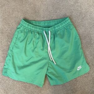 Nike Men's Vibrant Green Athletic Shorts